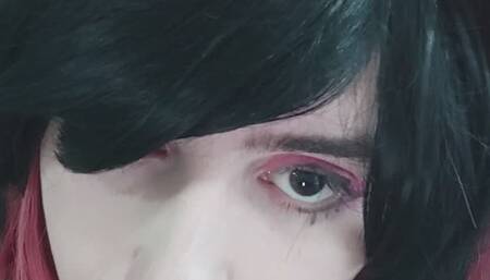 Kuromi Cosplay Blowjob and Masturbation