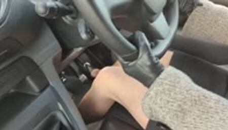 Female Employee Drives The Company Van