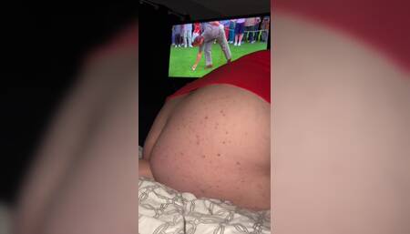 Riding wife’s foot