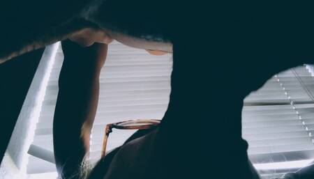 Hot Wife getting her bull ready