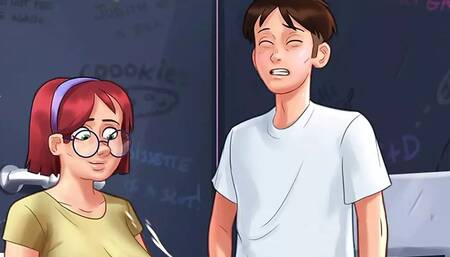 hot bhabi and dever make seen in summertime saga