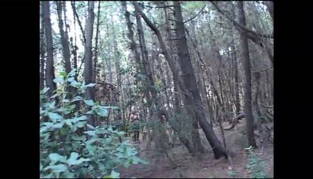 Beautiful Trans MILFs with Huge Tits Suck a Big Vintage Cock in the Woods That Cums in Their Mouth
