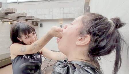 SUFFER WITH MY HAND FUCKING YOUR THROAT - BY BABE - CLIP 02