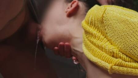 Addicted To Deep Facefuck. Gagging With Throatpie - Amateur Lanreta