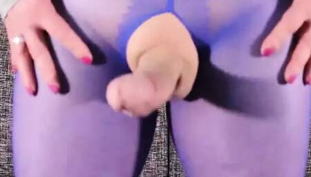 I come in a pair of pantyhose Crotchless