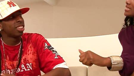 Nyomi Banxxx a dark skinned whore with huge breasts gets her