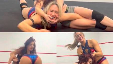 Luna vs Chardonnay (pedigrees, Boston crabs and suplexs)