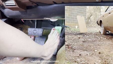 Custom request: BARE FOOT FUN in my Buick!