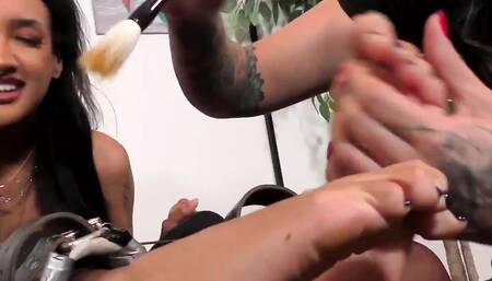 Laughing Squealing Squirming Tickle Foot Fetish Domination