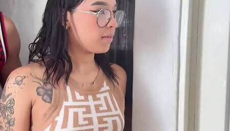 MY NEIGHBOR'S HORNY INDIAN ASKS ME TO LET HER INTO MY HOUSE WHILE HER HUSBAND ISN'T THERE SHE ASKS ME TO GIVE HER A NICE FUCK SEX