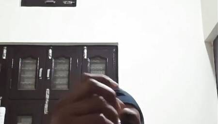 Solo Man Masturbating Using Big Balloon and Cumming on Stomach Before Going to Bed...