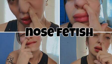 Nose fetish picked my nose a lot