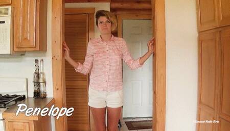 Penelope 6 Minute Nude Striptease & Nude Display