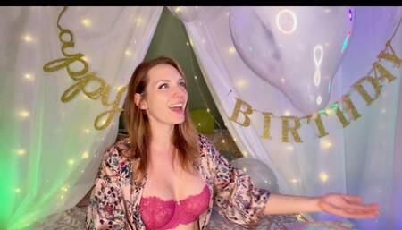 Decorating for 34th Birthday with Balloons