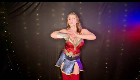 Super Hero Succumbs with Wonder in Her Eyes