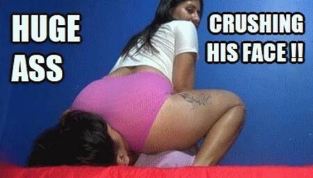 FACE SITTING 250216KSD CANDY HUGE ASS CRUSHING ON BED WHILE SITTING ON HIS FACE (FULL HD MP4 VERSION)