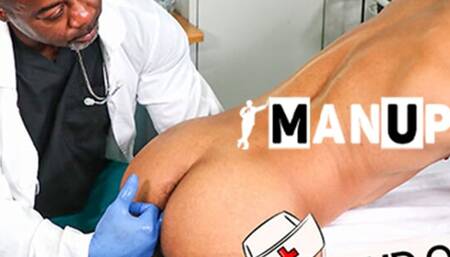 Doctor Aaron Trainer Performs Prostate Exam on Ant Vega for ManUpFilms