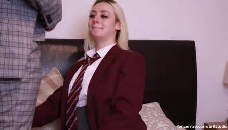 Blonde Schoolgirl Gets Railed By Her Teacher