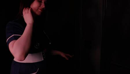 Nurse Visits A Gloryhole After Her Shift