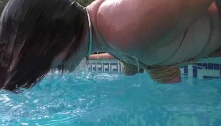 2 Slaves 24h Challenge - Titslave Liz & Slave ThannaA - Chapter 02 - HD - Edgeplay at the Pool - FULL CLIP (wmv)