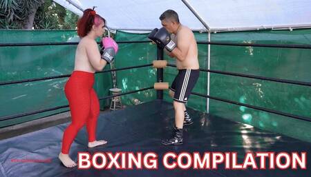 Boxing Compilation Pt1: Your Favorite Hard Hitting Moments in One Place - Boxing & Muscle Worship Domina Andrea Rosu