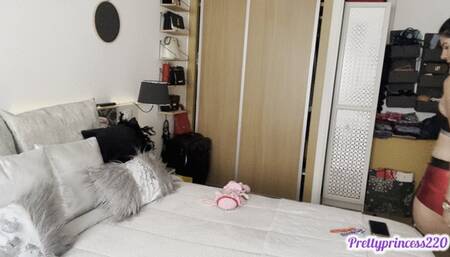 Doll, balloons, and fart punishment