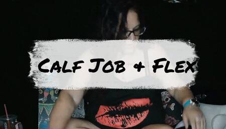 Calf Crush: Flexing My Rock Hard Calves While Giving You a Dildo Calf Job