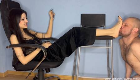 Eastern Mistress' Domination – Nylon Seduction & Slave Play