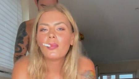 Smoking doggystyle 2