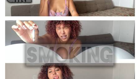 a solitary woman and her cigarettes