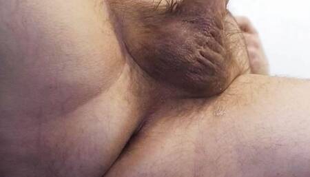 Hairy Daddy Bear Jerking of Using Non Jo Hand Lol