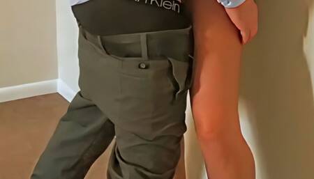 "I've been wanting this for a long time"-Cheating coworkers finally hook up in back office