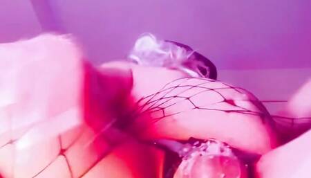Candle Wax dripped on Sissy's cunt sheclit