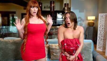 Mature MILF catches neighbors stepson