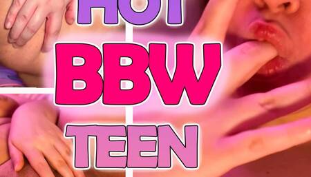 BBW Teen with huge tits ride her Dildo hart!