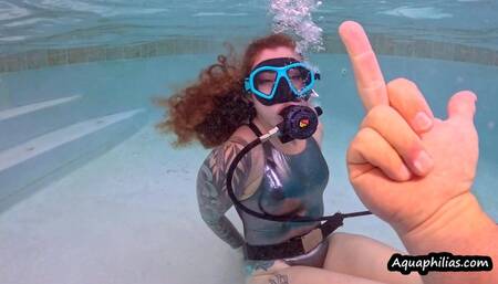 Aquaphilias- Naughty Jinjer- Underwater Rope Submission Challenge Part 2