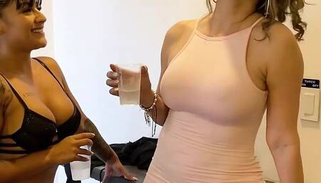 Cuckold MILF's First Lesbian Sex - Monique Fuentes and Mariana Martix
