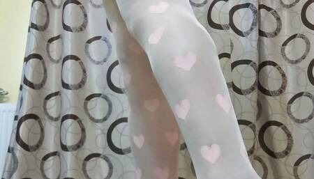 I feel so sexy in this teen pantyhose