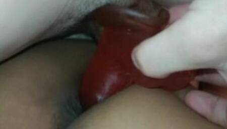 Latina Hotwife Is Stretching Her Sexy Pussy