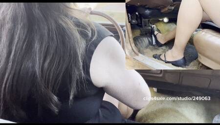 Maryjanes, then barefoot HARD REVVING!