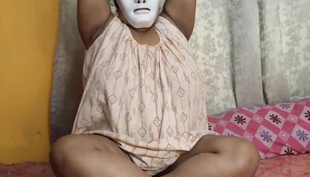 Sexy Indian Babe Doing Yoga Herself in Panty so Hot.