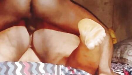 Love receiving the big black curve dick from behind
