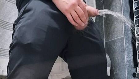 Amateur Elegant Cumshot  Moans and Intense Handjob with Strong Orgasm and Elegant Dress - Sexy and a Big Dick