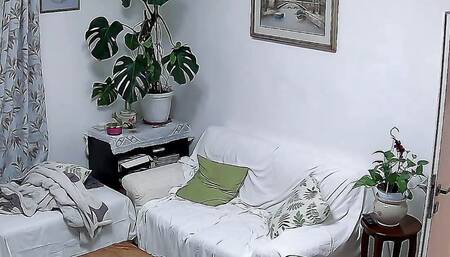 Exhibitionist slut at home