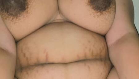 Creampie on chubby Asian pussy