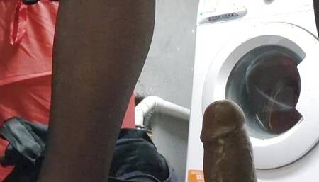 Sissy rides a huge dildo and imagination to be a girl