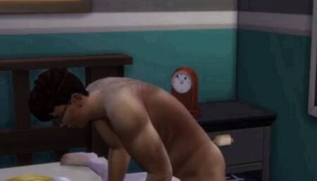 New cartoon animation couples hardcore fucking in bedroom wife cheating with her husband