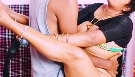 Indian sexy maid fuking house owner's son big long dick.telugu dirty talks.