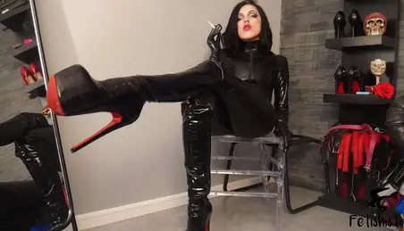 Long Boots - Shiny Long Boots Porn Videos (1) - FAPSTER