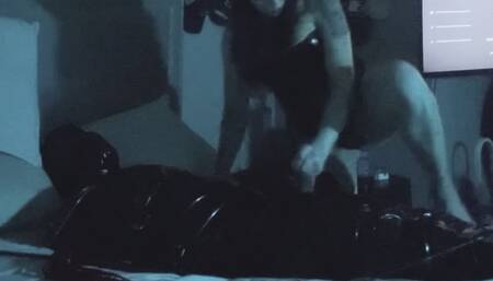 Gia mummified Frankie as she teases and denies him until he begs to finish, but does she keep going!?